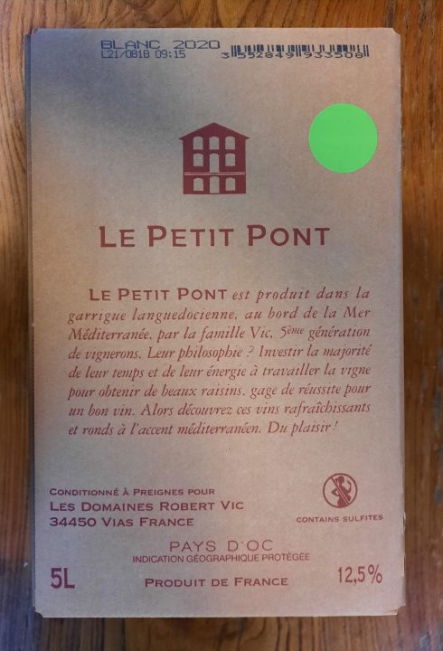 cave-nantes-BIB Petit pont blanc - Pays d'Oc - Preignes le vieux -