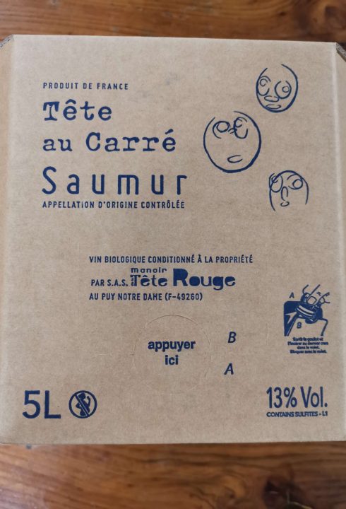 cave-nantes-BIB Saumur Rouge - Tête au carré - Le Manoir de la tête rouge -